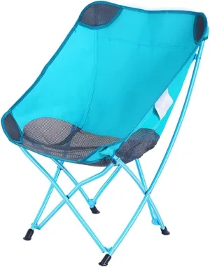 Chair for Outdoors, Ultralight Camping Chair with Mesh Stitching Compact Folding Backpacking Seat Stool with Large Back Storage Pocket Picnic Chair for Adults