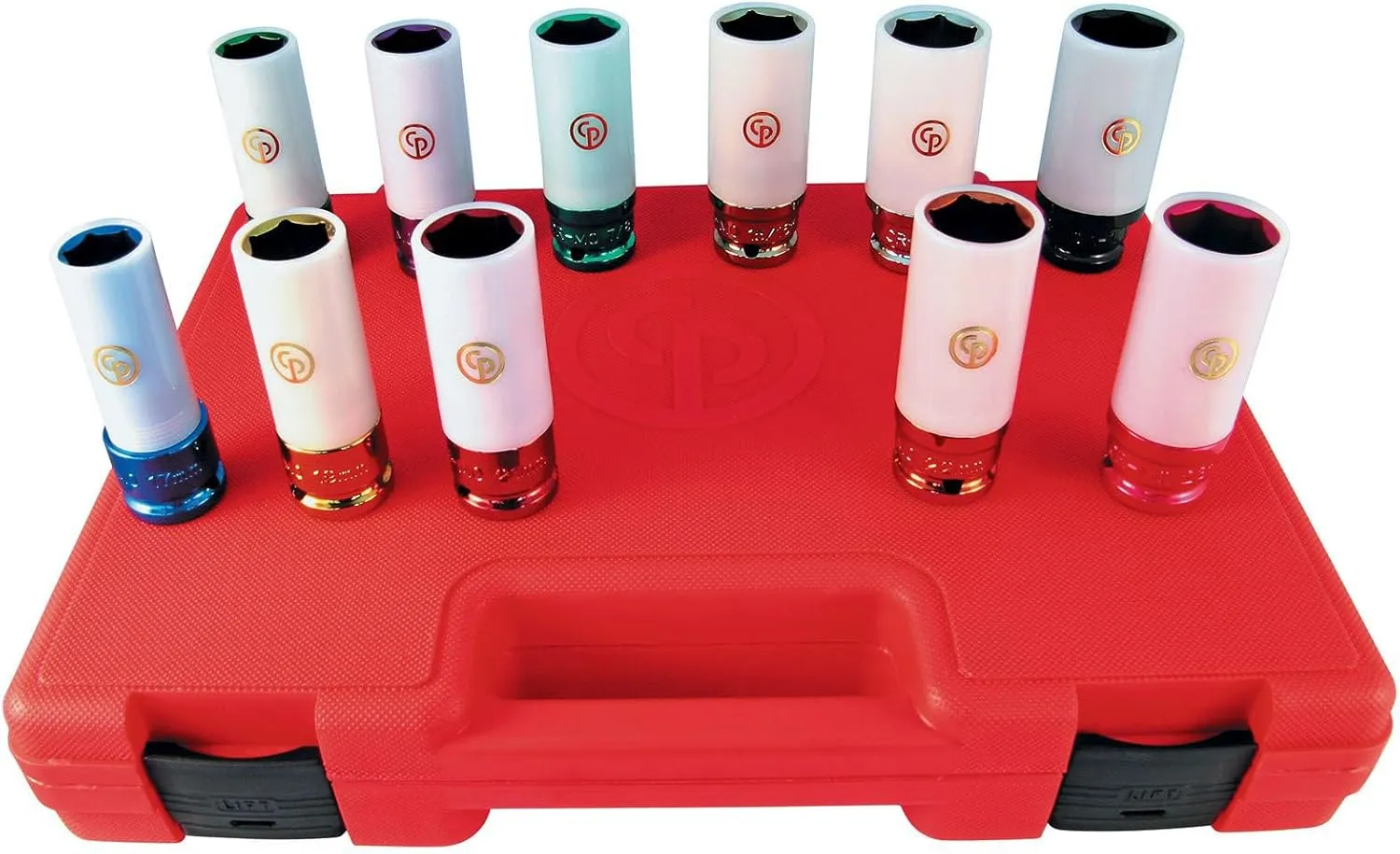 Chicago Pneumatic SS4211WP - 1/2 Inch Square Drive, SAE & Metric, Wheel Protector, 6 Point, Impact Socket Set (11 PCS)