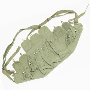 Chinese Original Military Surplus 1960‘s 1970’s Vietnam War56 Chest Rig Chicom 7 Pockets Magazine Pouch