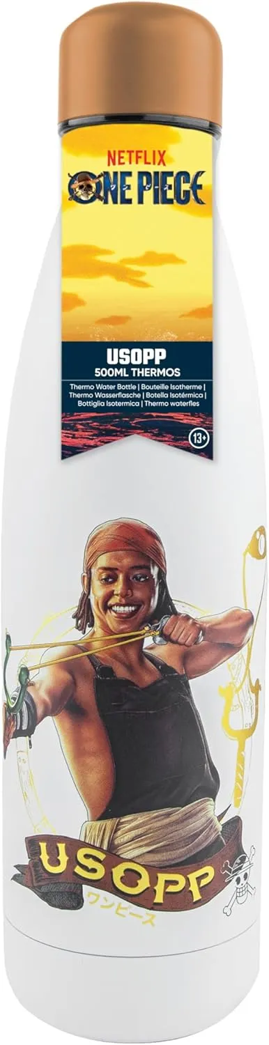 Cinereplicas One Piece - Usopp Insulated Water Bottle - 500ml - Official License