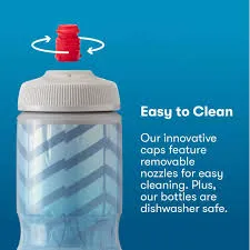 Clearance: Breakaway® Muck Insulated Water Bottle 24 oz Shatter Charcoal/Copper by Polar Bottle Made in USA