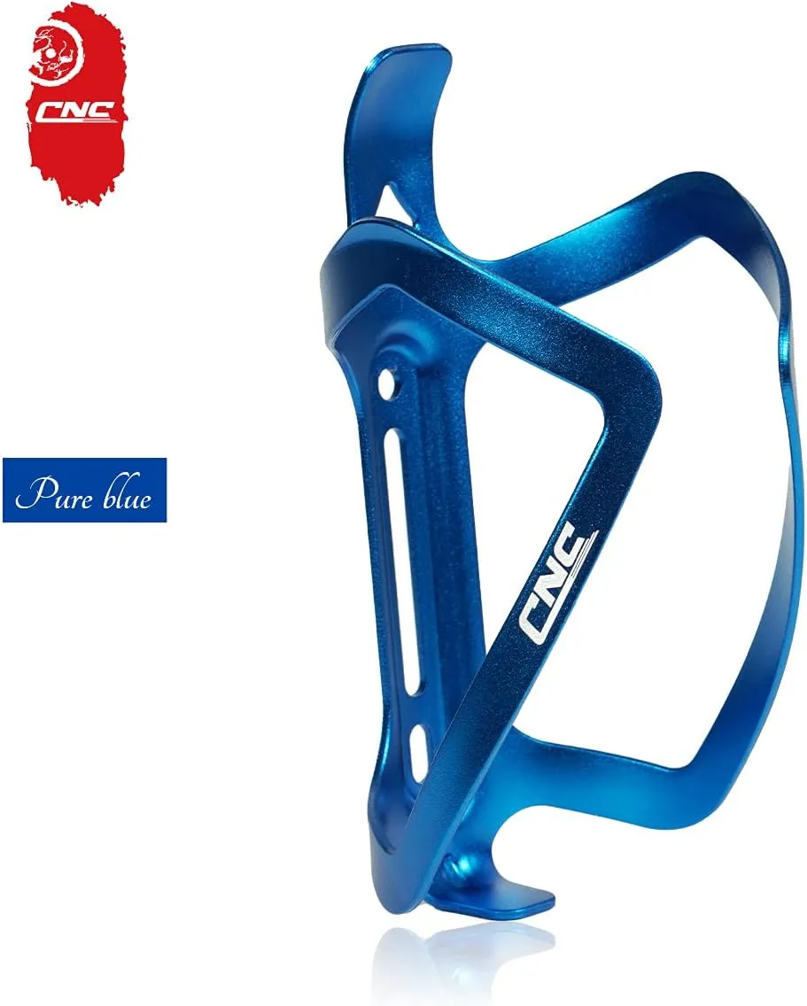 CNC Bike Water Bottle Holder, Bike Water Bottle Cage for Road Bike/Mountain Bike，2-Pack，Blue