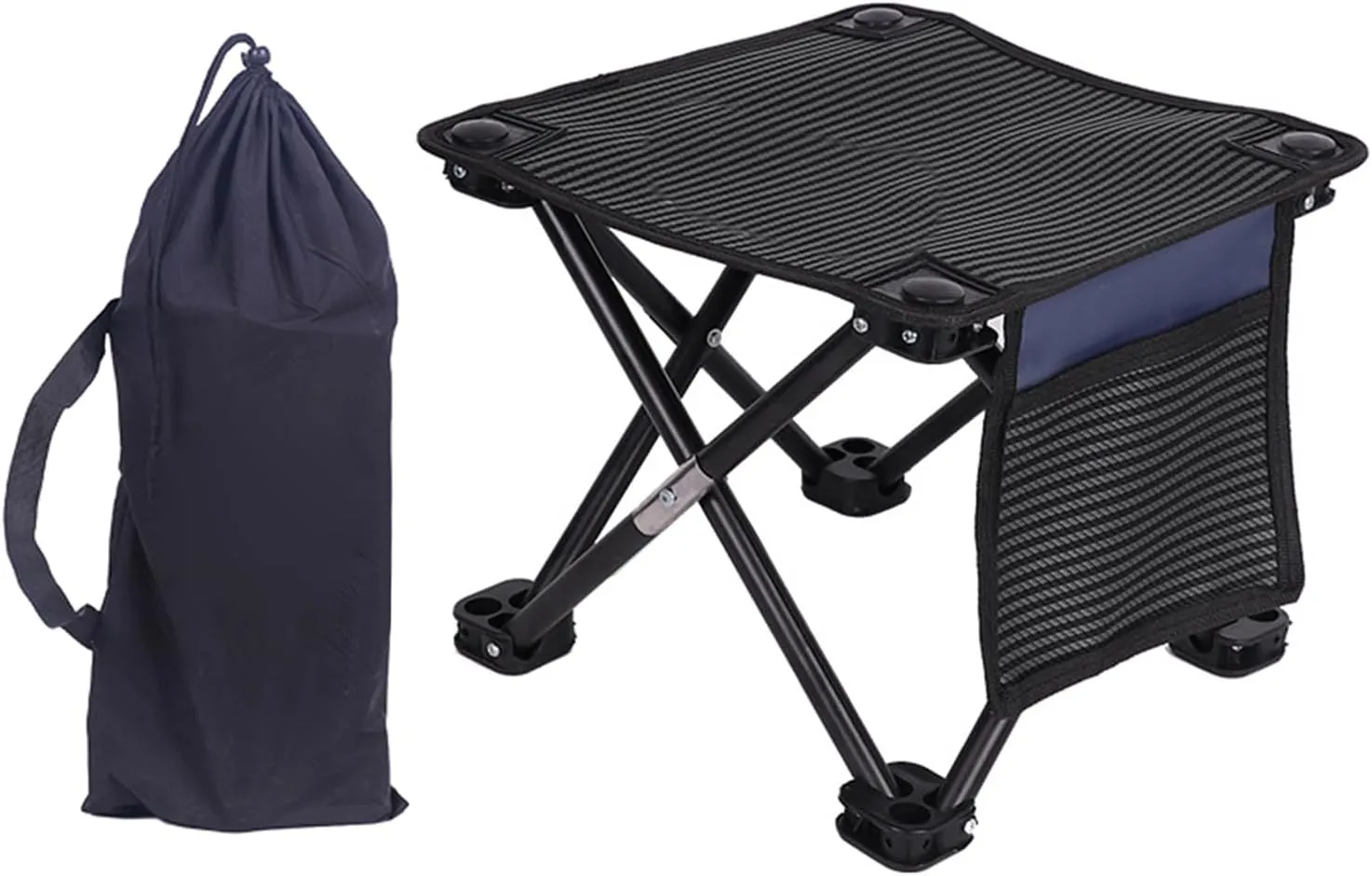 Compact Outdoor Folding Stool Lightweight Little Chair Portable Camping Stool Foot Rest Comfortable Stool Easy to Carry