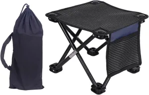 Compact Outdoor Folding Stool Lightweight Little Chair Portable Camping Stool Foot Rest Comfortable Stool Easy to Carry