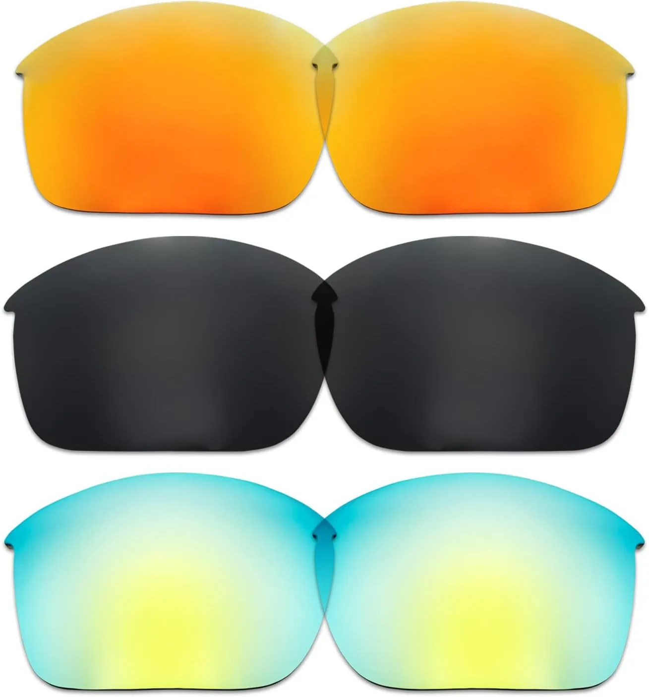 Compatible/Replacement Lenses for Oakley Bottle Rocket with 3 Colors