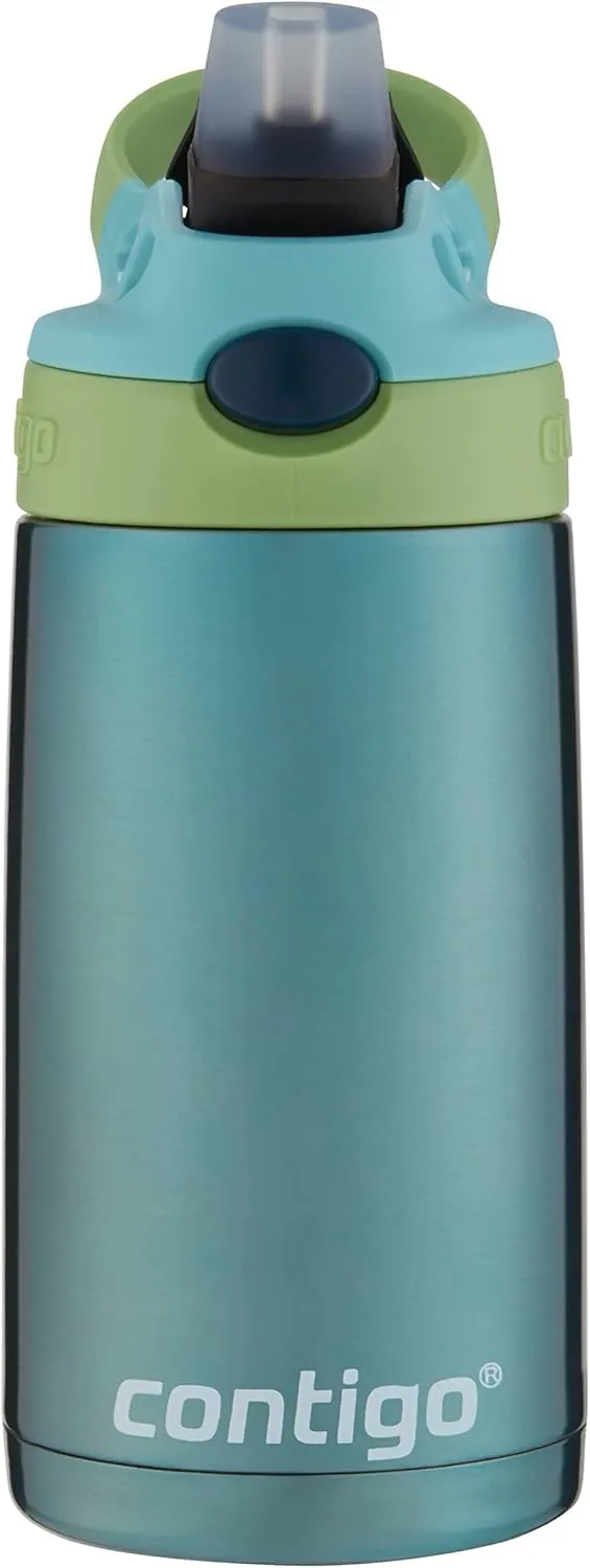 Contigo® Kids Straw Stainless Steel Water Bottle with AUTOSPOUT® Lid, 13oz.
