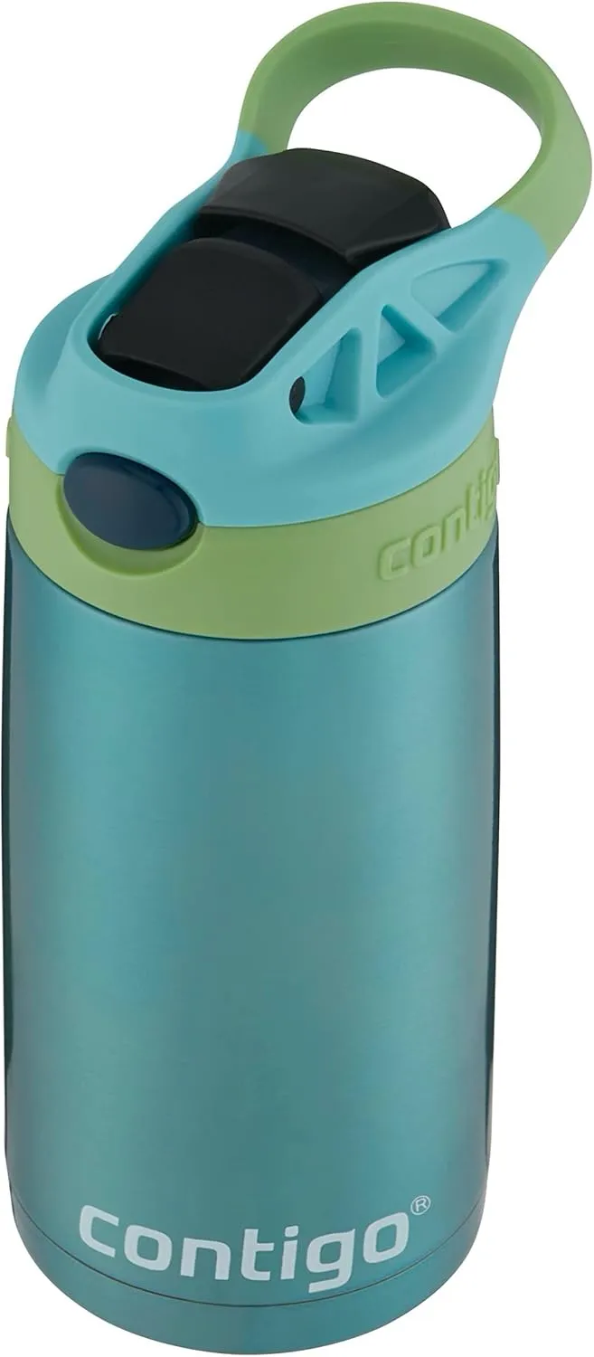 Contigo® Kids Straw Stainless Steel Water Bottle with AUTOSPOUT® Lid, 13oz.