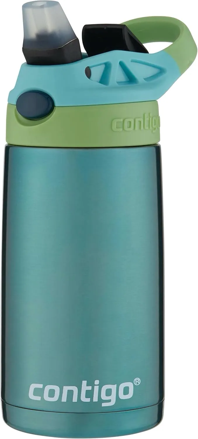 Contigo® Kids Straw Stainless Steel Water Bottle with AUTOSPOUT® Lid, 13oz.