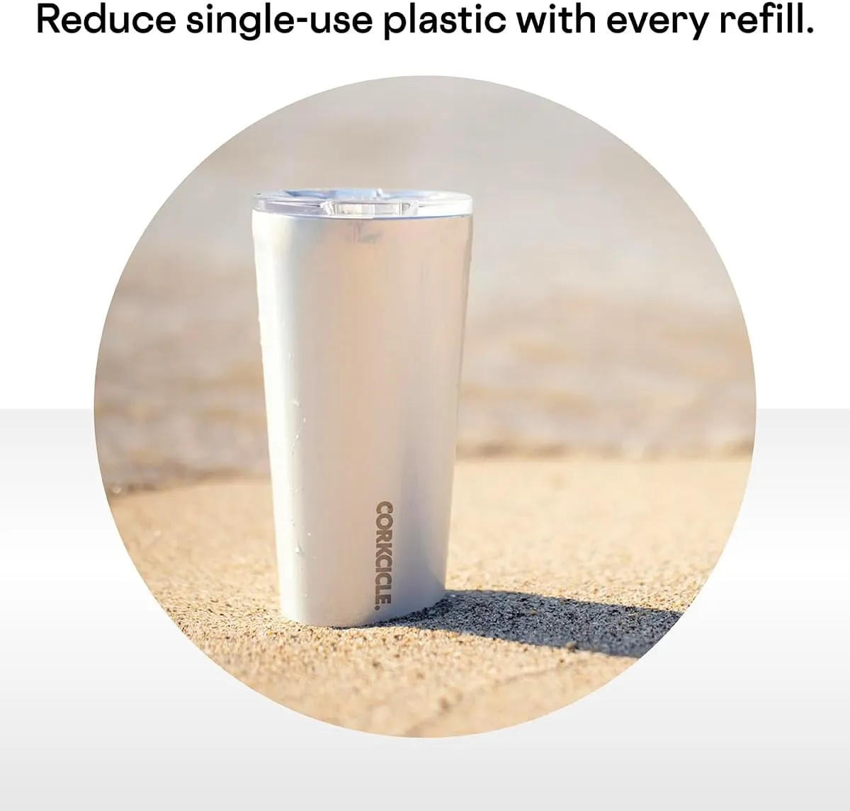 Corkcicle Classic Triple Insulated Coffee Mug with Lid, Gloss White, 24 oz – Stainless Steel Travel Tumbler Keeps Beverages Cold 9 hrs, Hot 3hrs – Cupholder Friendly Travel Coffee Tumbler