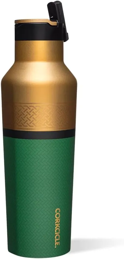 Corkcicle Marvel Loki, Insulated Canteen Travel Water Bottle, Triple Insulated Stainless Steel, Keeps Beverages Cold for 25 Hours or Warm for 12 Hours, BPA-Free, 20 oz