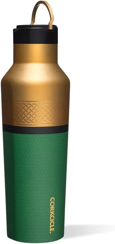 Corkcicle Marvel Loki, Insulated Canteen Travel Water Bottle, Triple Insulated Stainless Steel, Keeps Beverages Cold for 25 Hours or Warm for 12 Hours, BPA-Free, 20 oz