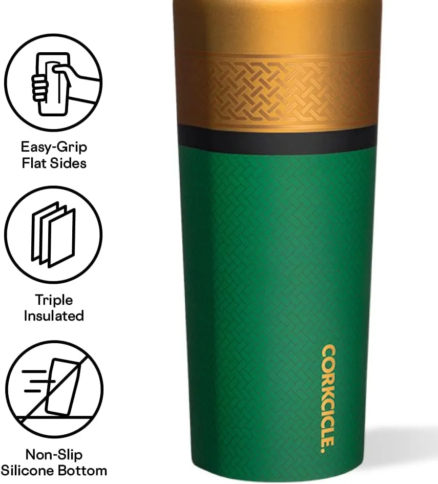 Corkcicle Marvel Loki, Insulated Canteen Travel Water Bottle, Triple Insulated Stainless Steel, Keeps Beverages Cold for 25 Hours or Warm for 12 Hours, BPA-Free, 20 oz