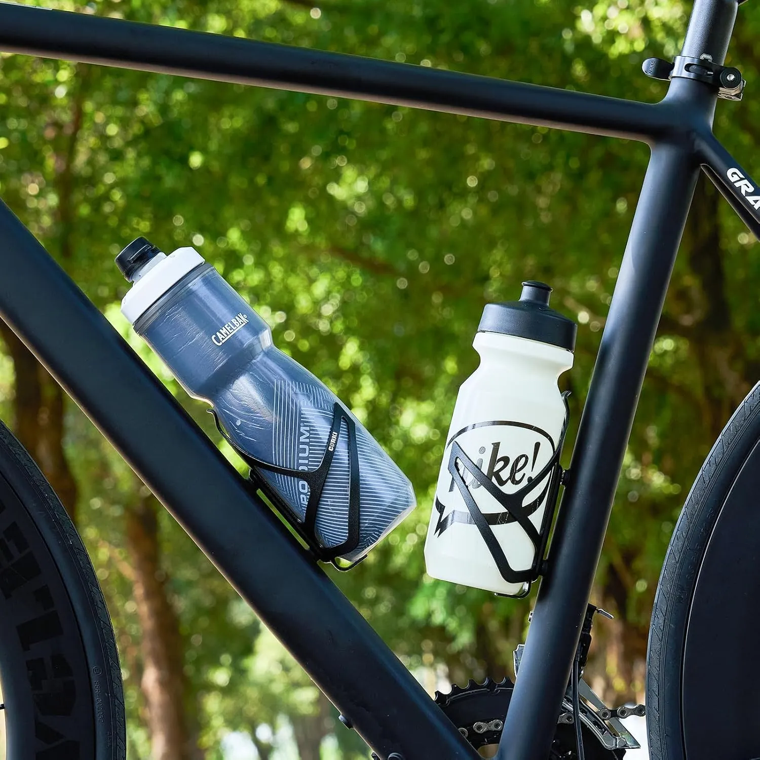 Corki Cycles Bike Water Bottle Holder Aluminum Alloy, Universal Bike Water Bottle Cage for Road, Mountain and Gravel Bikes - 2 Pack - Black
