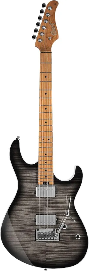 Cort 6 String Electric Guitar, Right, Transparent Black Burst (G290FATIITBB)