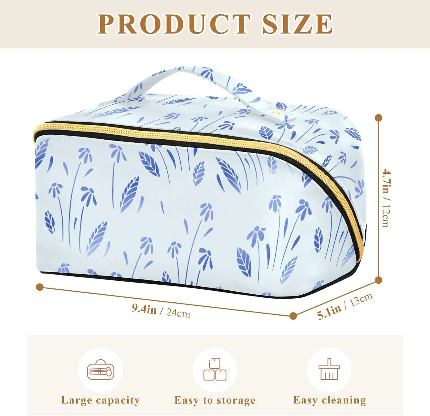 Cosmetic Bag Rhombus Makeup Pouch Portable Makeup Bag for Travel Essentials