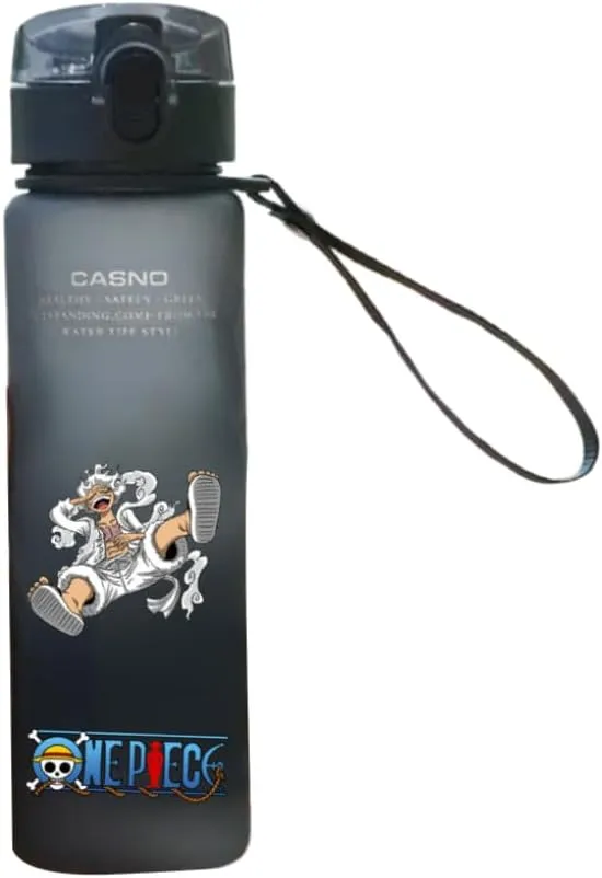 CROWN Anime Water Bottle - Stylish Gallon Water Bottle Leak Proof Water Bottles Gym Sports Travel Running Water Jug Holder (1D)