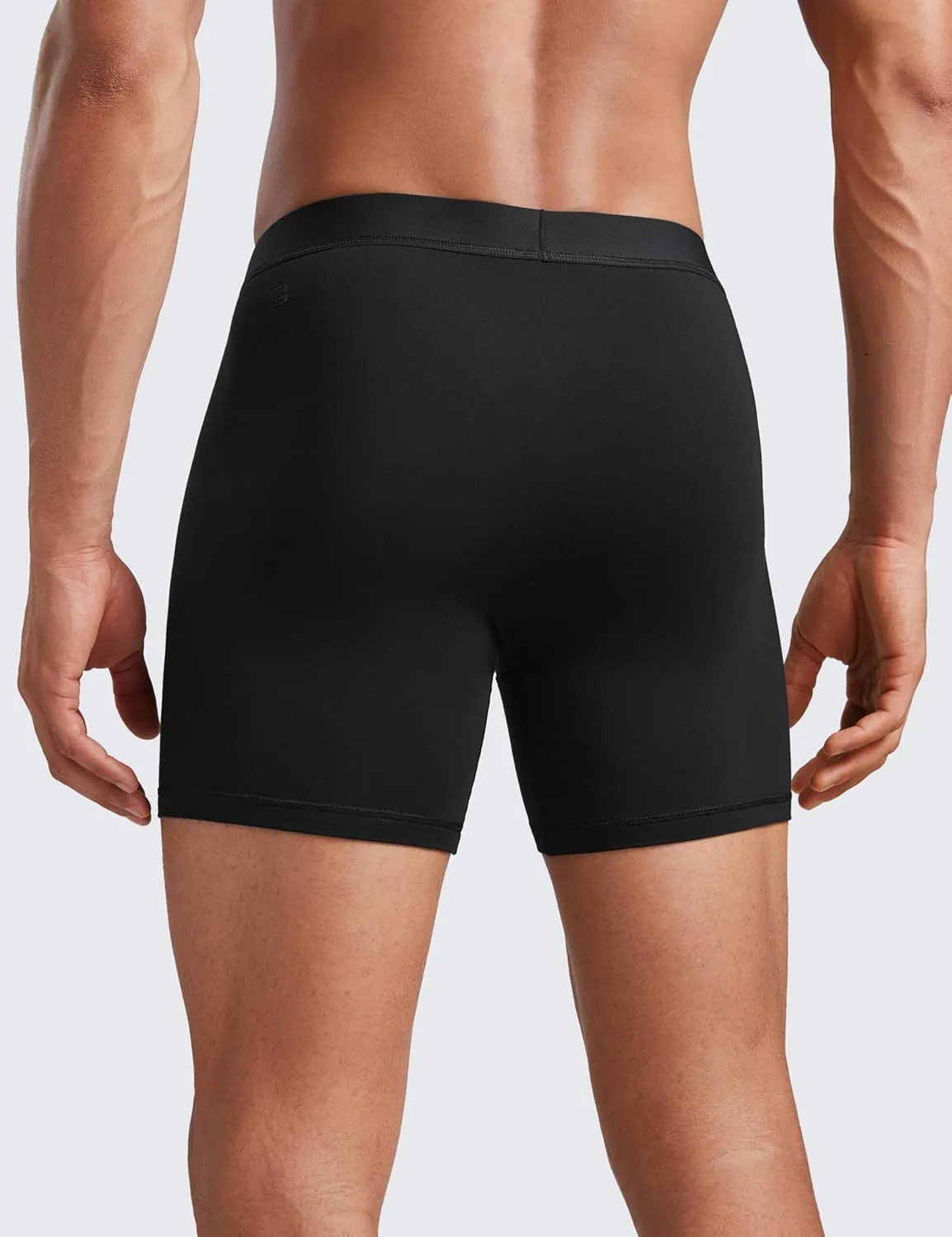 CRZ YOGA Men's Ultra-Soft Modal Boxer Briefs 5" - Double Lined Comfort Moisture Wicking Breathable Stretch Underwear 3-Pack