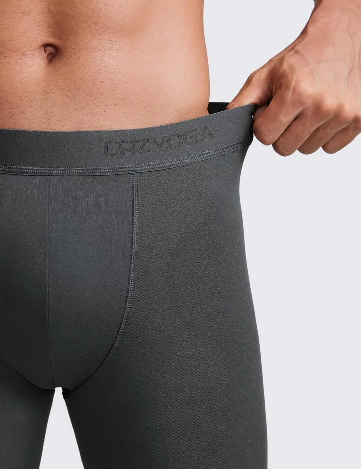 CRZ YOGA Men's Ultra-Soft Modal Boxer Briefs 5" - Double Lined Comfort Moisture Wicking Breathable Stretch Underwear 3-Pack