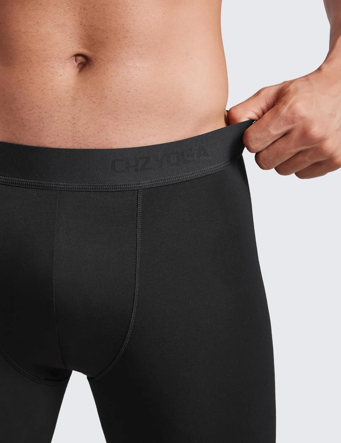 CRZ YOGA Men's Ultra-Soft Modal Boxer Briefs 5" - Double Lined Comfort Moisture Wicking Breathable Stretch Underwear 3-Pack