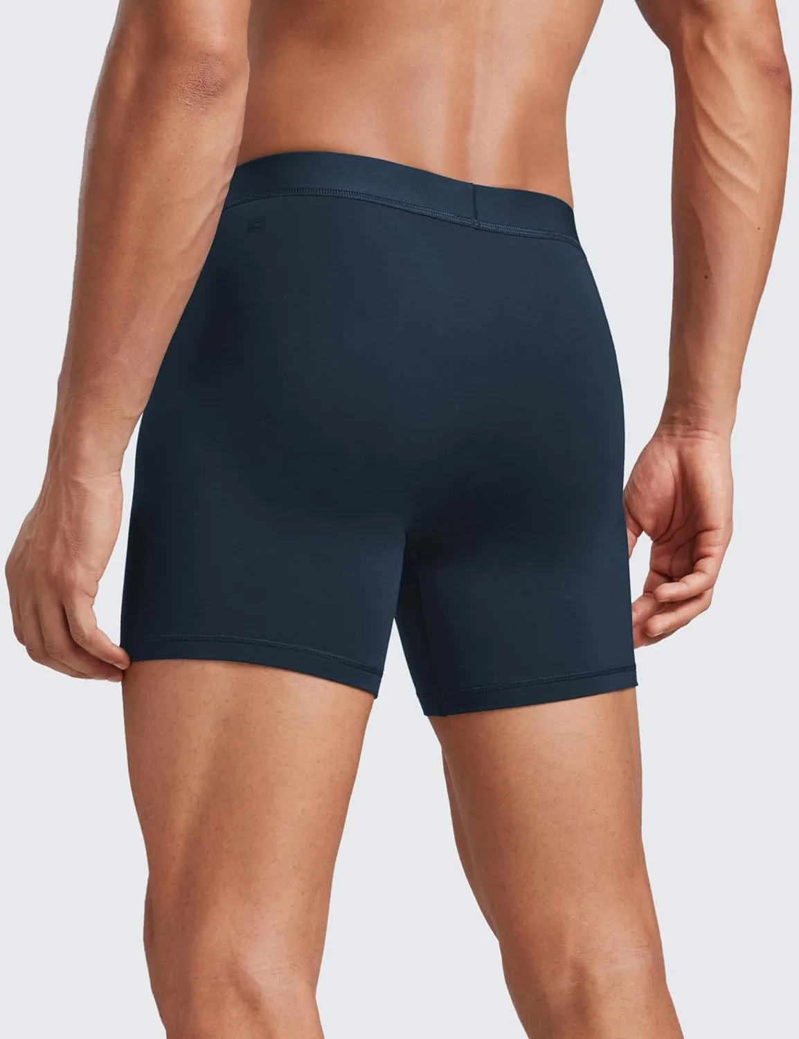 CRZ YOGA Men's Ultra-Soft Modal Boxer Briefs 5" - Double Lined Comfort Moisture Wicking Breathable Stretch Underwear 3-Pack