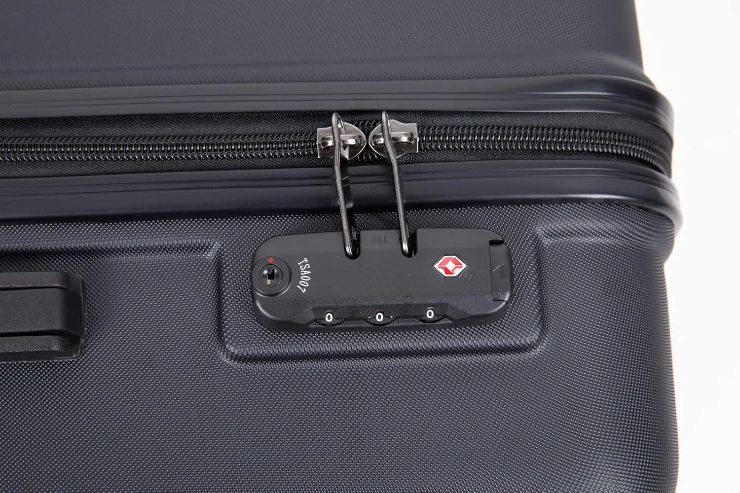 CuisinSmart 3 Piece Hardshell Luggage Sets Lightweight Suitcase With 2 Hooks, 360 Degree Spinner Wheels, TSA Lock For Travel (20"/24"/28") Black As shown