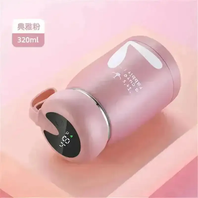 Cute Mini Temperature Display Bottle (320 ml)