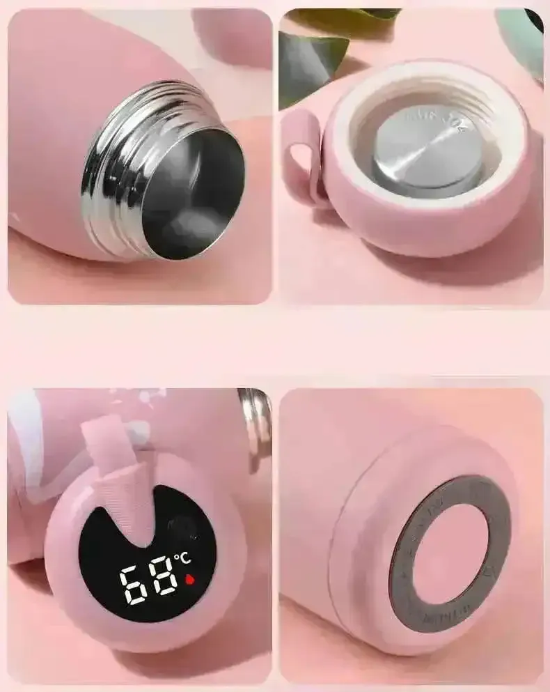 Cute Mini Temperature Display Bottle (320 ml)