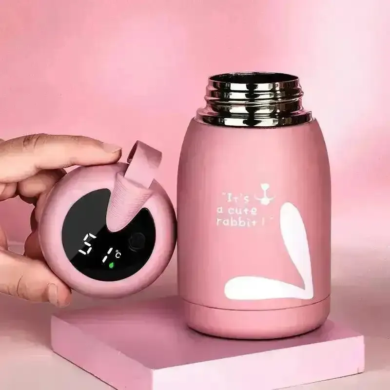 Cute Mini Temperature Display Bottle (320 ml)