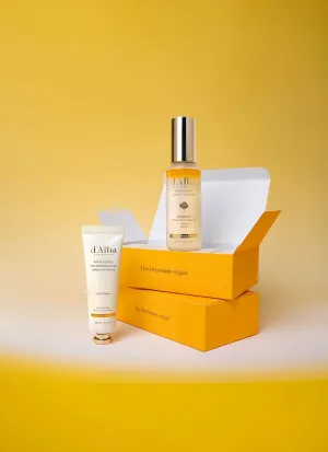 d'alba Piedmont White Truffle Vegan Gift Set, First Aromatic Spray Serum and Hand Serum&Cream