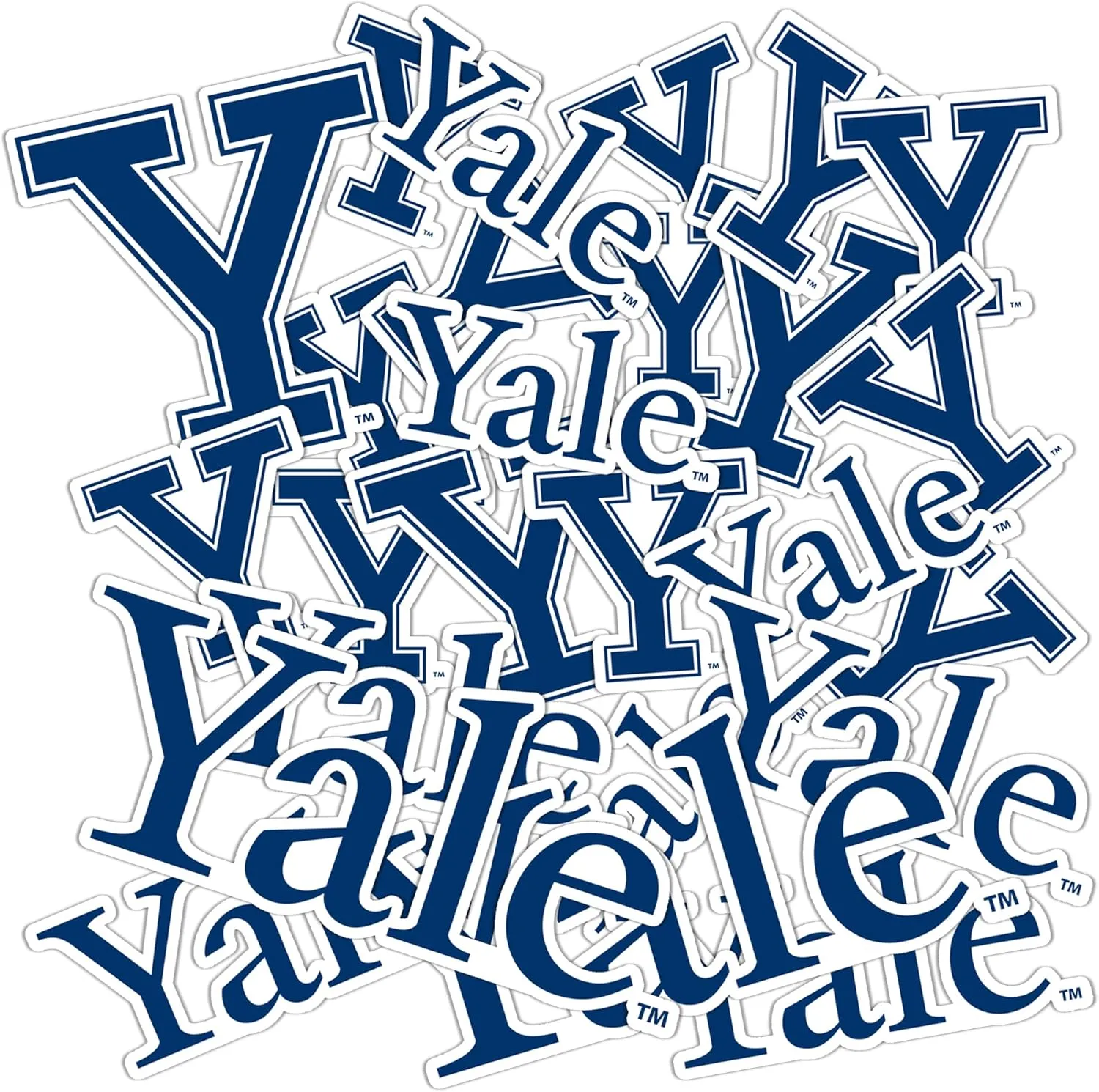 Desert Cactus Yale University Sticker Yale Bulldogs Vinyl Decal Laptop Water Bottle Car Scrapbook Sheet (Type 1-1)