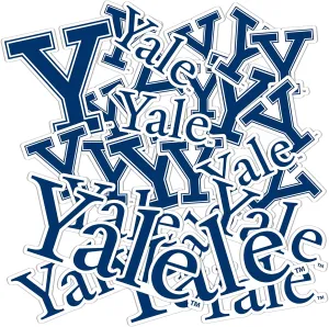 Desert Cactus Yale University Sticker Yale Bulldogs Vinyl Decal Laptop Water Bottle Car Scrapbook Sheet (Type 1-1)