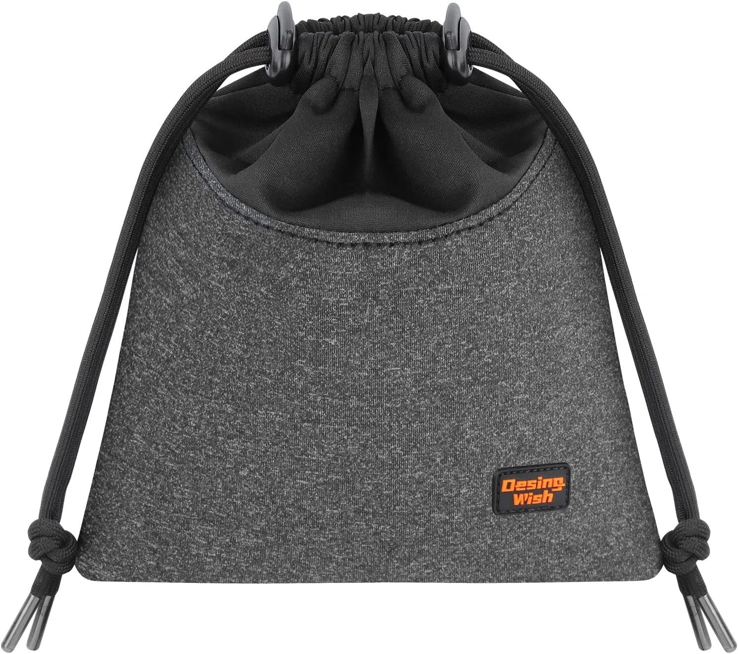 Desing Wish Lightweight Headphone Storage Bag, Portable Headset Carrying Pouch Headphone Case Bag Soft Travel Pouch for Over-Ear Headphones/Gaming Headsets/Neckband Earbuds (Small Grey)
