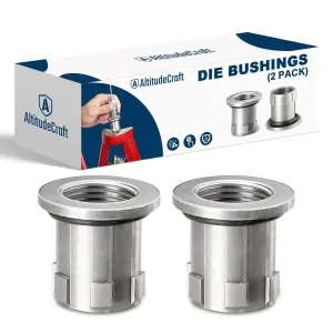Die Bushings, Quick-Change Press Bushing System for Precision Reloading, Compatible with Hornady Single-Stage and Progressive Press, 2 Pack