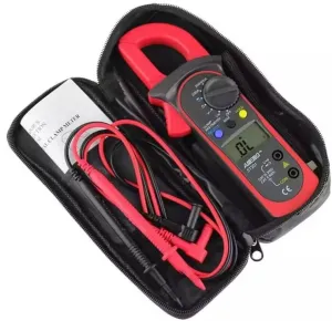 Digital Clamp Meter Multimeter AC Current and AC/DC Voltage Tester with Amp, Volt, Ohm, Continuity, Diode and Resistance Test, Auto-Ranging, Red, MSR-C600