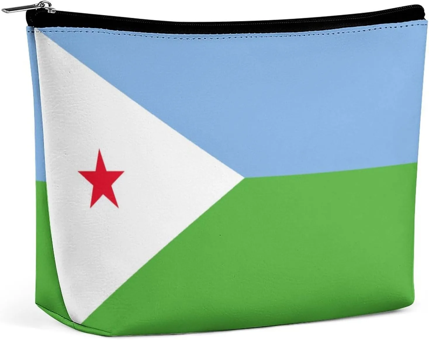 Djiboutian Flag Makeup Bag for Purse Travel Cosmetic Organizer for Women Girls