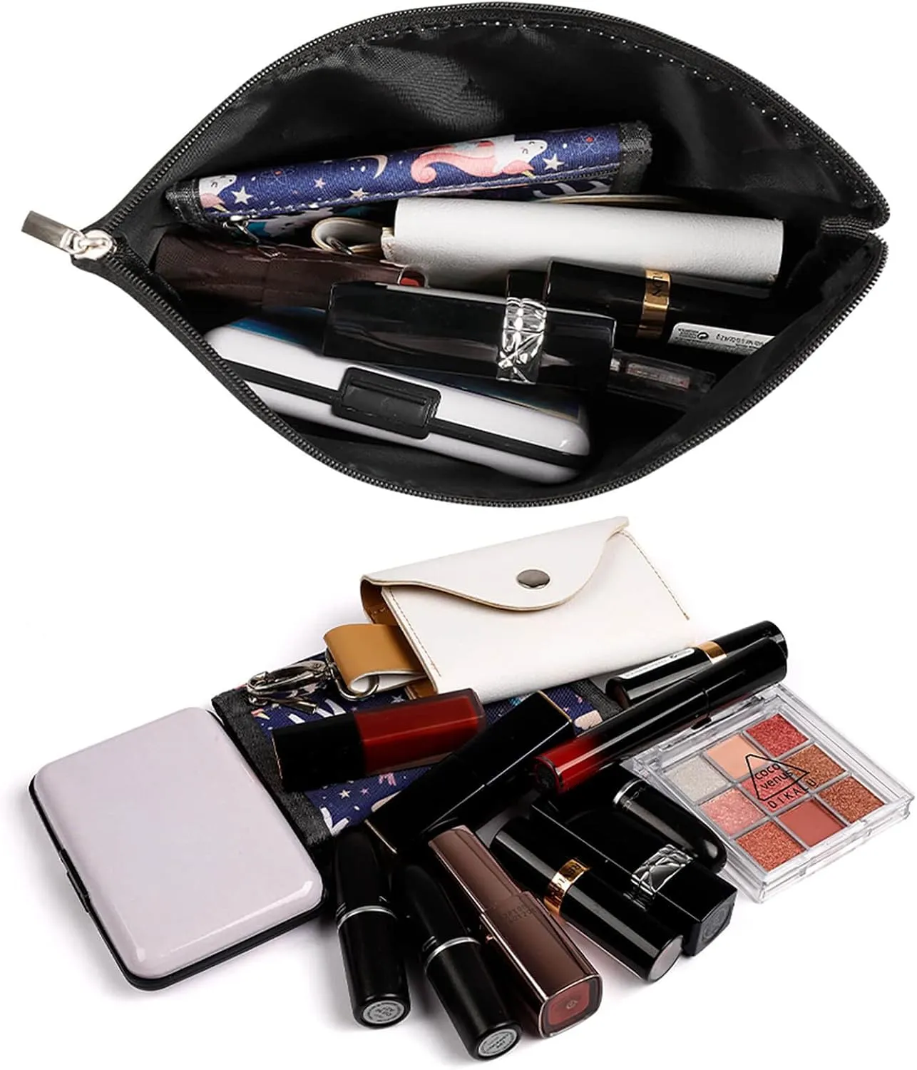 Djiboutian Flag Makeup Bag for Purse Travel Cosmetic Organizer for Women Girls