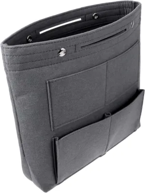 DOITOOL Capacity Outdoor Women Simple Versatile Multipurpose for Liner Large Portable Insert Purse Handbag, Grey, 32X31.5X7CM