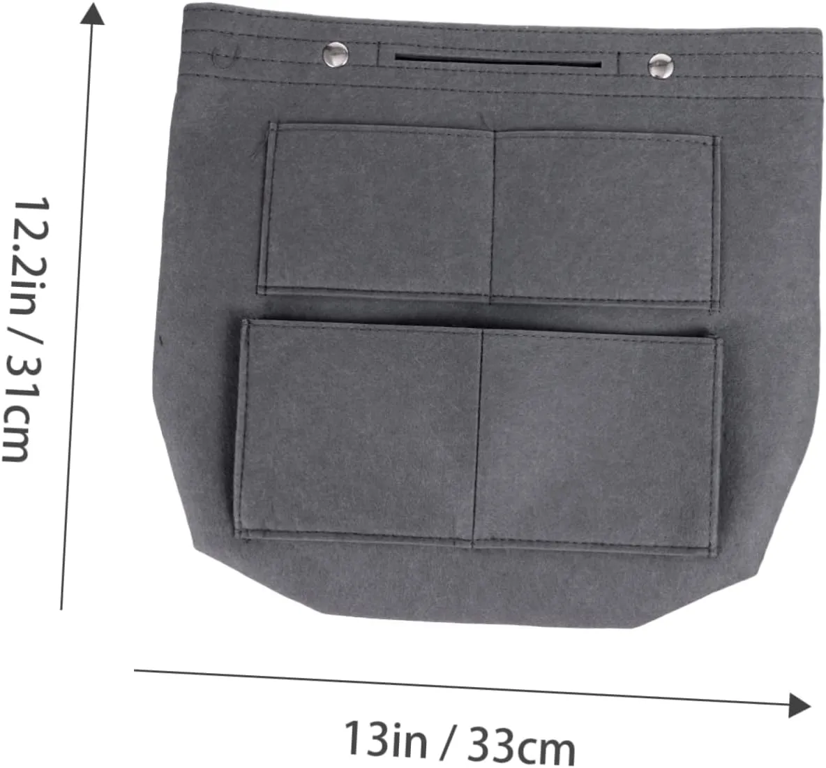 DOITOOL Capacity Outdoor Women Simple Versatile Multipurpose for Liner Large Portable Insert Purse Handbag, Grey, 32X31.5X7CM