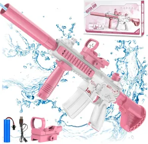 Dolanus Electric Water Gun for Kids Adults - Automatic Squirt Gun with up to 32 Ft Long Range, Summer Outdoor Beach Swimming Pool Party Toys, Gift for Kids Age 8 9 10 11 12 Years Old Boys