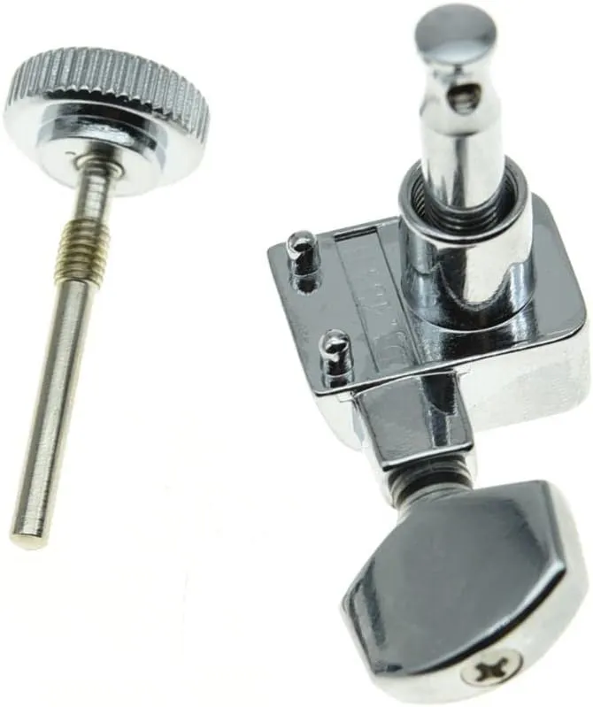 Dopro 2 Pin Locking Guitar Tuners Tuning Keys Pegs Machine Heads for American FD Strat/Tele Chrome