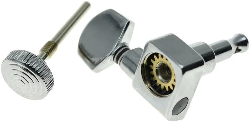 Dopro 2 Pin Locking Guitar Tuners Tuning Keys Pegs Machine Heads for American FD Strat/Tele Chrome
