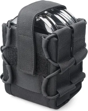Double Handcuff Pouch, Handcuff Holster for Duty Belt, Molle Handcuffs Case for Vest Fit Asp/Hinged/Chain/Folding Rigid Handcuffs, Hand Cuff Holster for Police, Law Enforcement