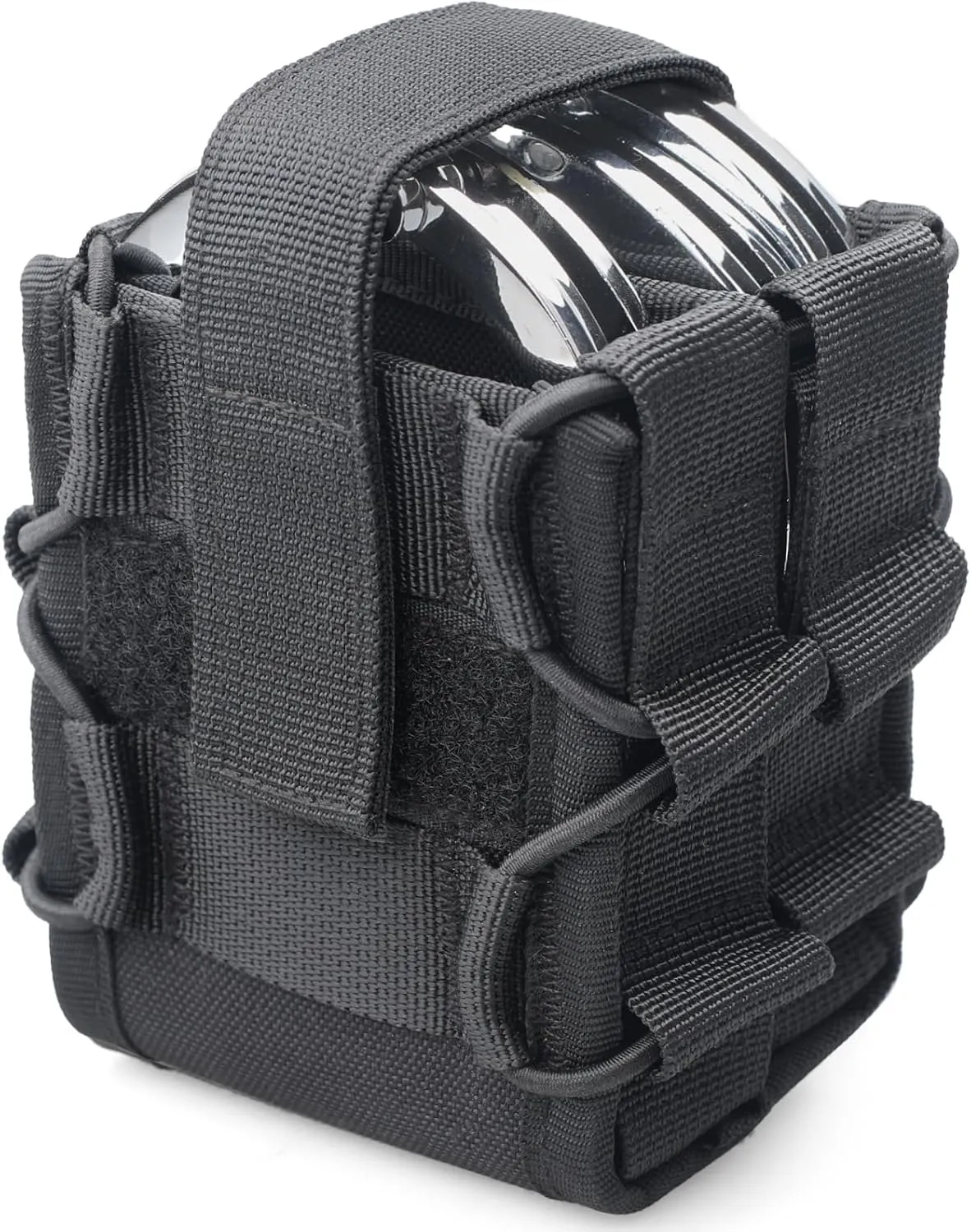 Double Handcuff Pouch, Handcuff Holster for Duty Belt, Molle Handcuffs Case for Vest Fit Asp/Hinged/Chain/Folding Rigid Handcuffs, Hand Cuff Holster for Police, Law Enforcement