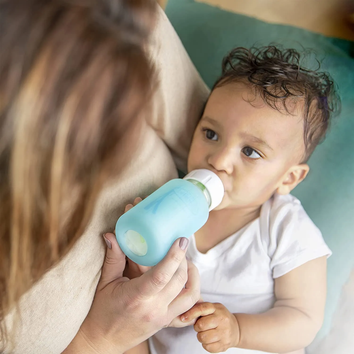 Dr. Brown's Natural Flow Anti-Colic Options  Narrow Glass Baby Bottle 4 oz/120 mL, with Level 1 Slow Flow Nipple, 2 Pack, 0m 