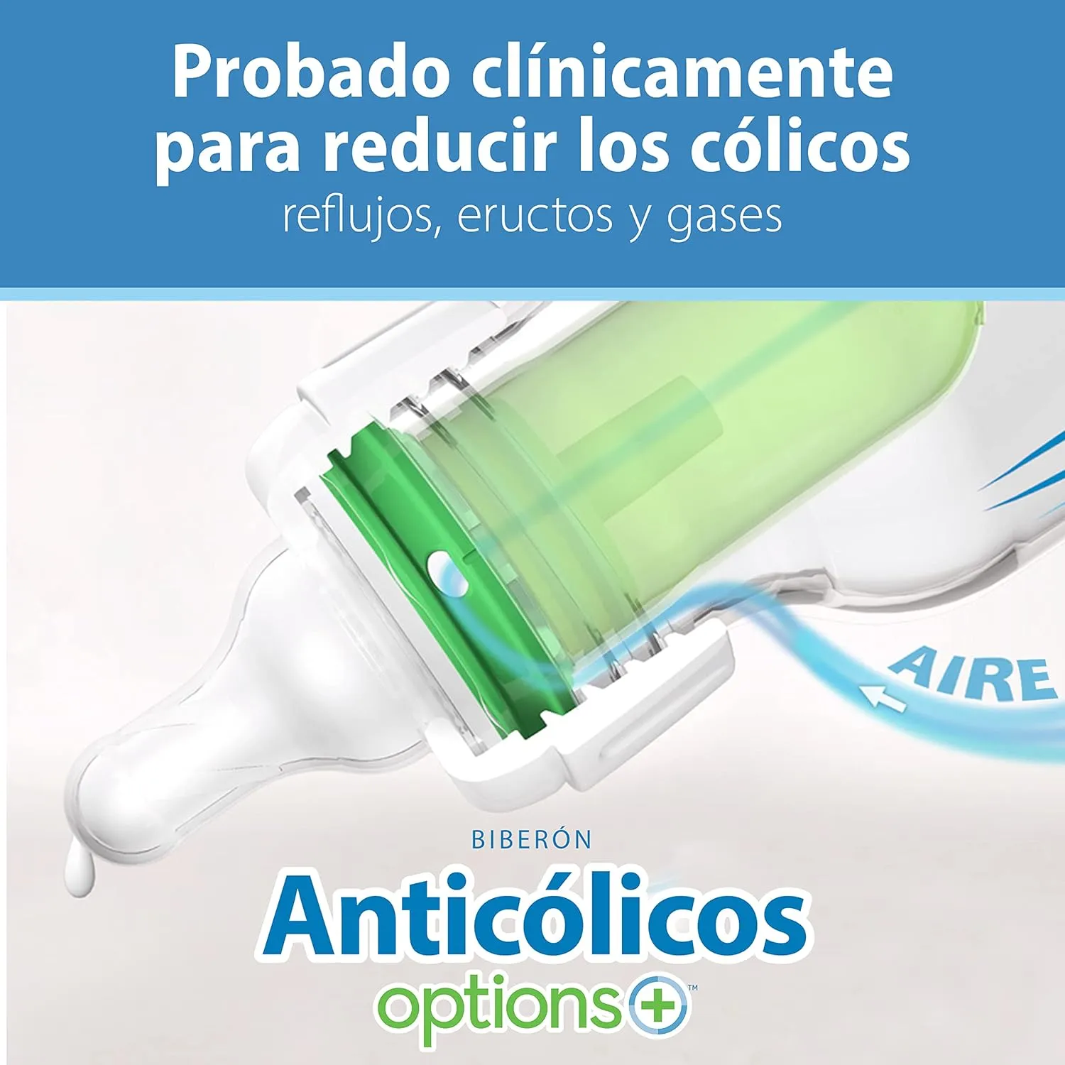 Dr. Brown's Natural Flow Anti-Colic Options  Narrow Glass Baby Bottle 4 oz/120 mL, with Level 1 Slow Flow Nipple, 2 Pack, 0m 