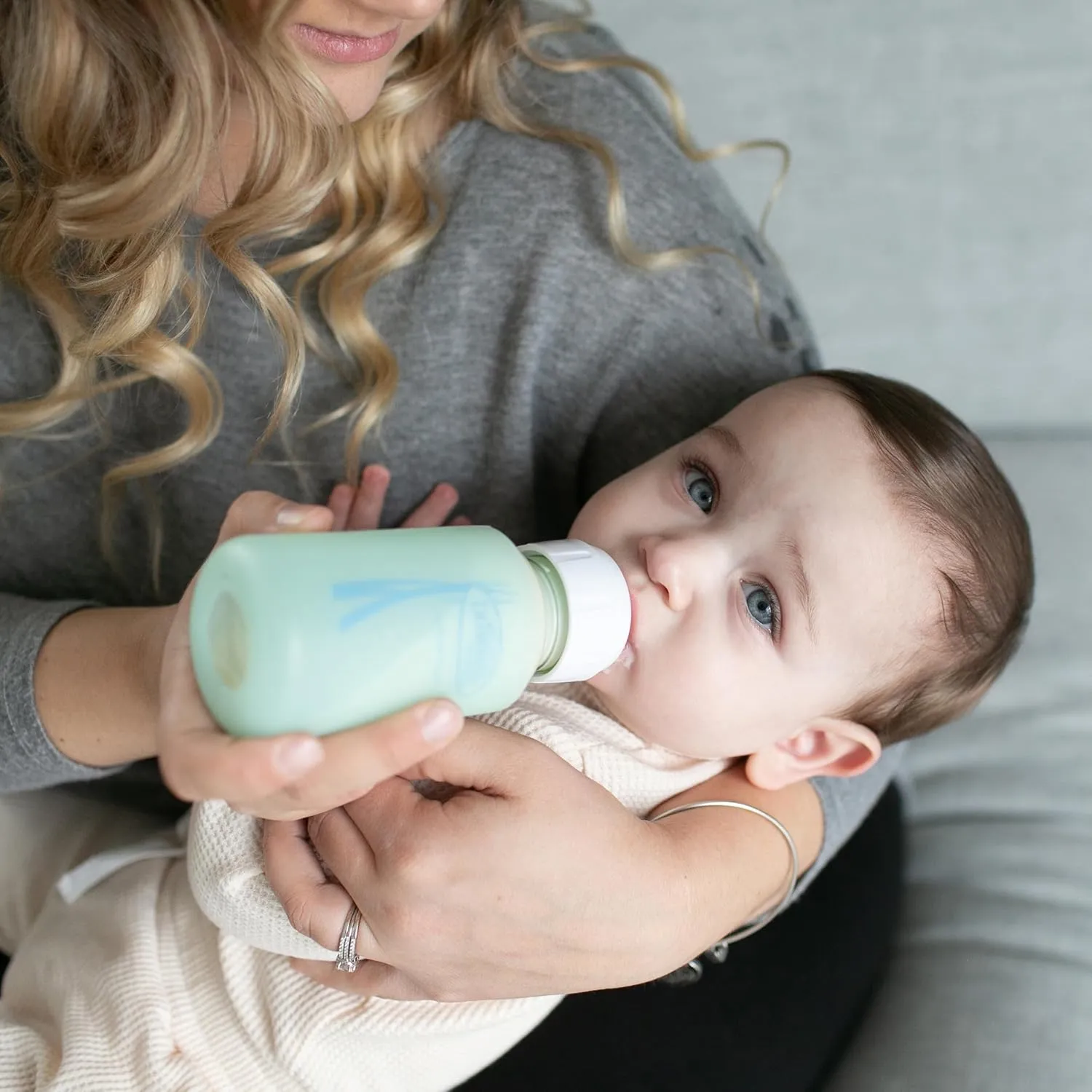 Dr. Brown's Natural Flow Anti-Colic Options  Narrow Glass Baby Bottle 4 oz/120 mL, with Level 1 Slow Flow Nipple, 2 Pack, 0m 