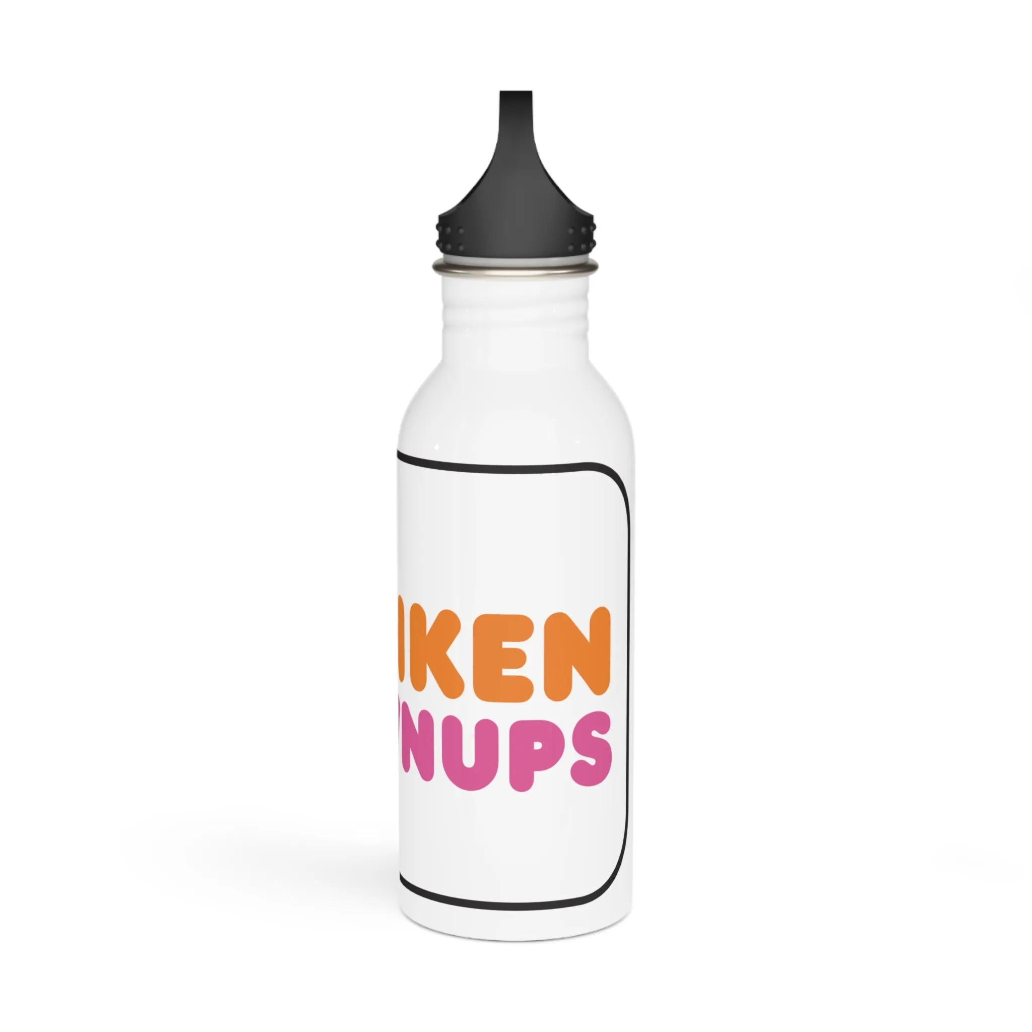 Drunken Grownups Stylish Stainless Steel Water Bottle - Eco-Friendly, Durable, Perfect for On-the-Go - White