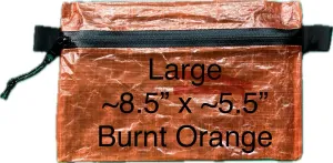 Dyneema Zipper Pouch (L, Burnt Orange)