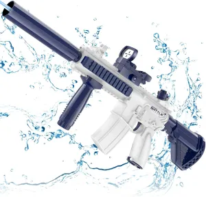 Electric Water Blaster for Kids Adults - Automatic, Extended-Range, Universal Inlet, Summer Outdoor Beach Swimming Pool Party Toys, Gift for Kids Age 8 9 10 11 12 Years Old Boys