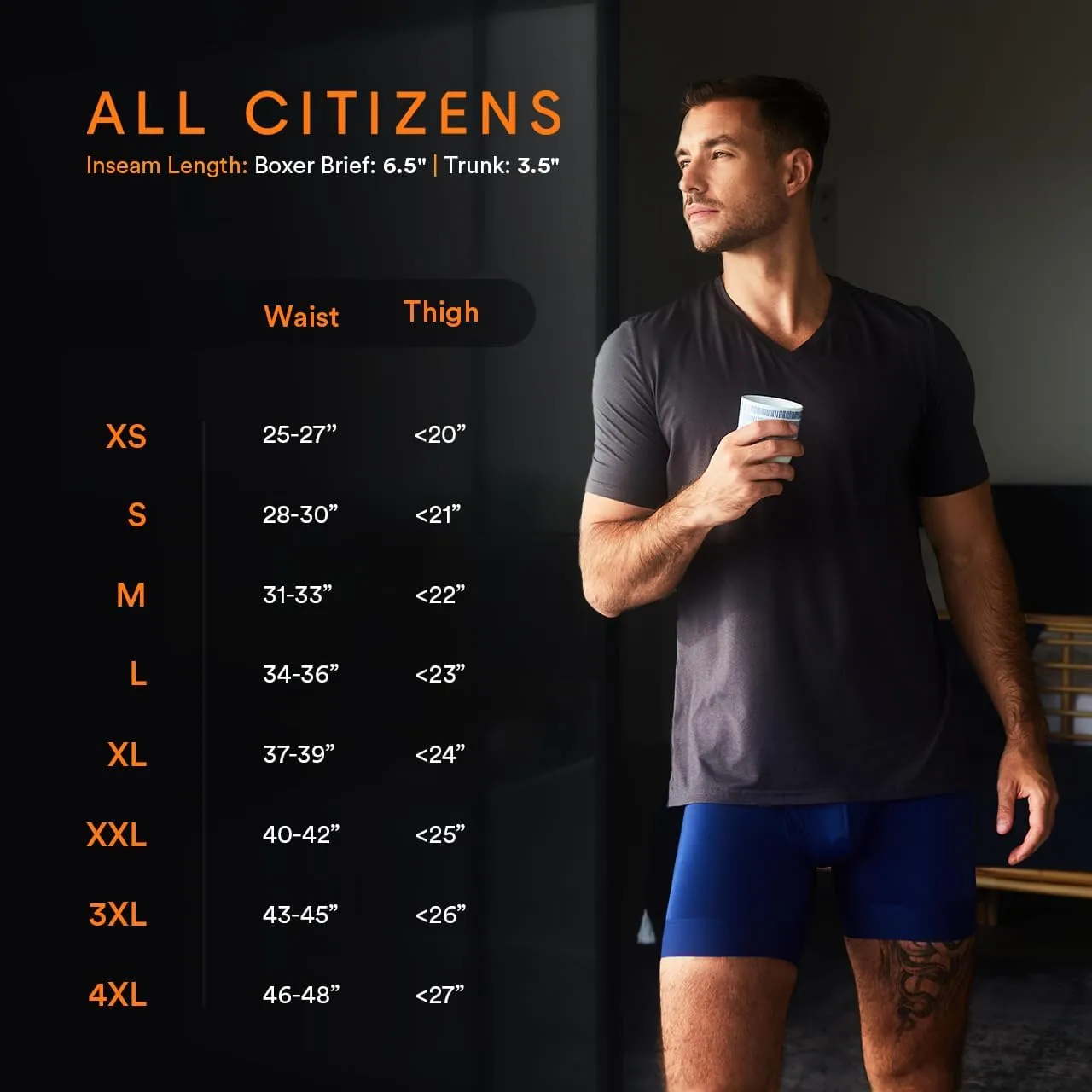Elite Ball Pouch Underwear for Men w/Fly, Patented Ball Pouch Design, Performance Fabric, No Ride Up Legs